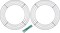 Pack of 2 Wire Wreath Frame (10 Inch) – Round Metal Wreath Form for Crafts & Floral Decorations on Weddings Christmas Home Party Celebrations, Dark Green